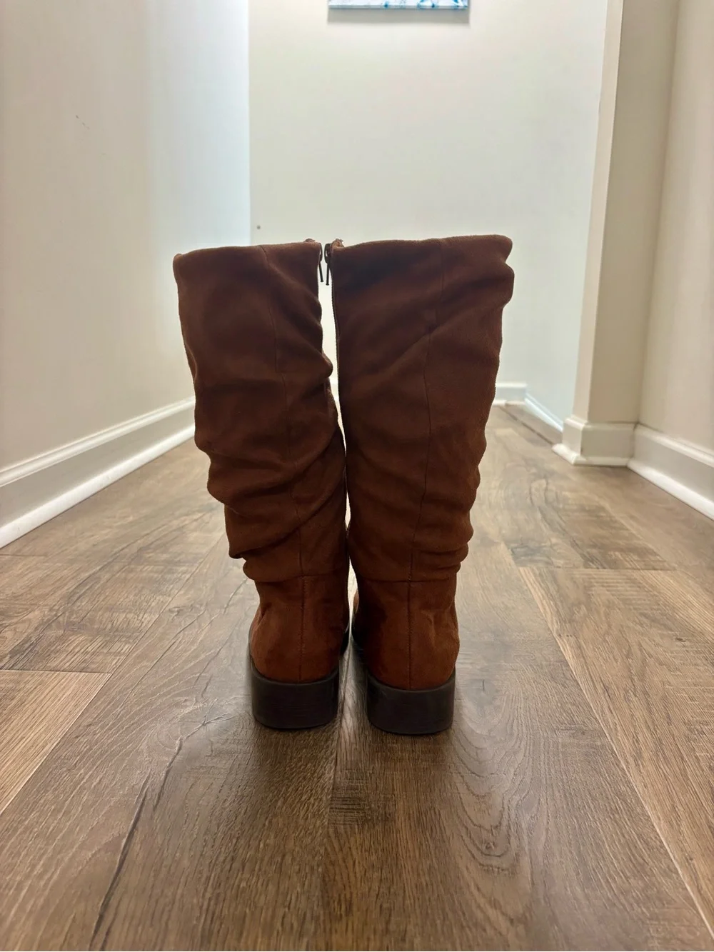 Steve Madden Youth Brown Suede Mid-Calf Boots- size 3. Great condition!